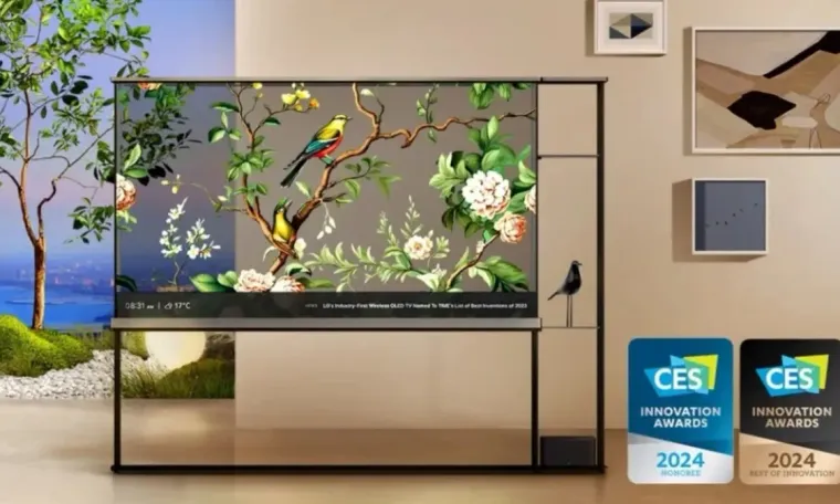 Samsung e LG apresentam as suas TVs transparentes na CES