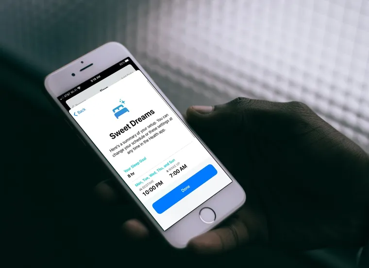 Como configurar horários de sono no iOS